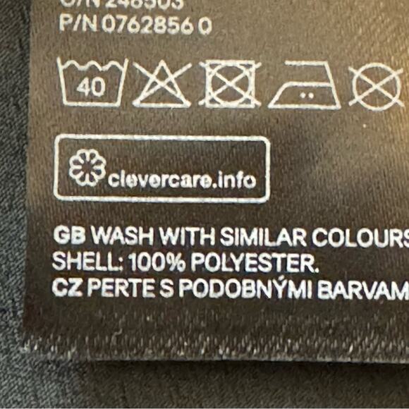 H&M women's dark green long sleeve faux silk button blouse shirt top size 2 b3 - Picture 3 of 4